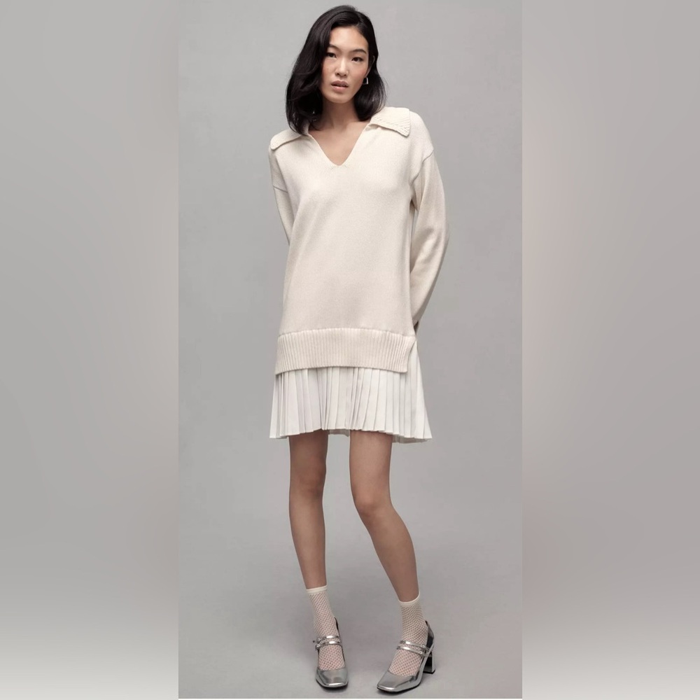 English Factory Twofer Sweater dress from Anthropologie, size Large, NWT
